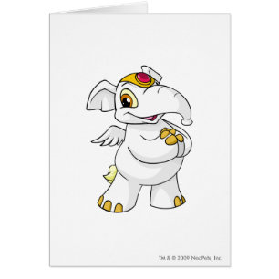 Cartão Branco de Elephante