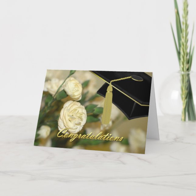 Cartão branco de graduação dos cravos (Frente)