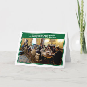 Cartão branco de Seder do Passover da casa de