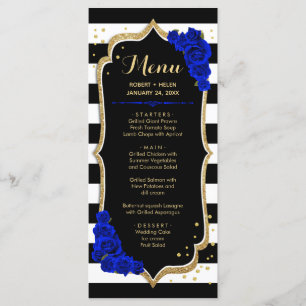 Cartão branco preto azul Dourado