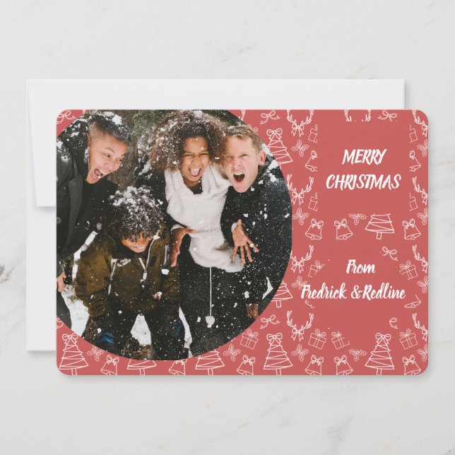 Cartão branco rosa (Frente)