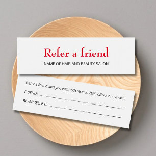 Cartão branco vermelho limpo elegante simples da