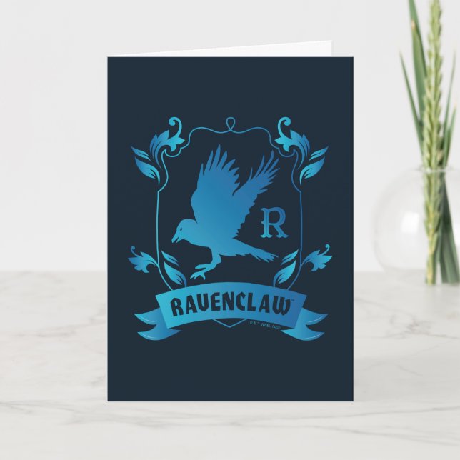 Cartão Brasão da Casa RAVENCLAW™ Ornata (Frente)
