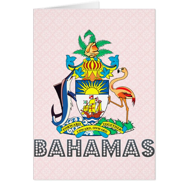 Cartão Brasão de Bahamas (Frente)