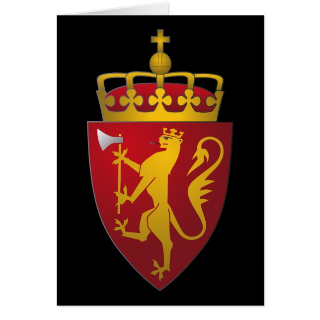 Cartão Brasão norueguesa (Frente)