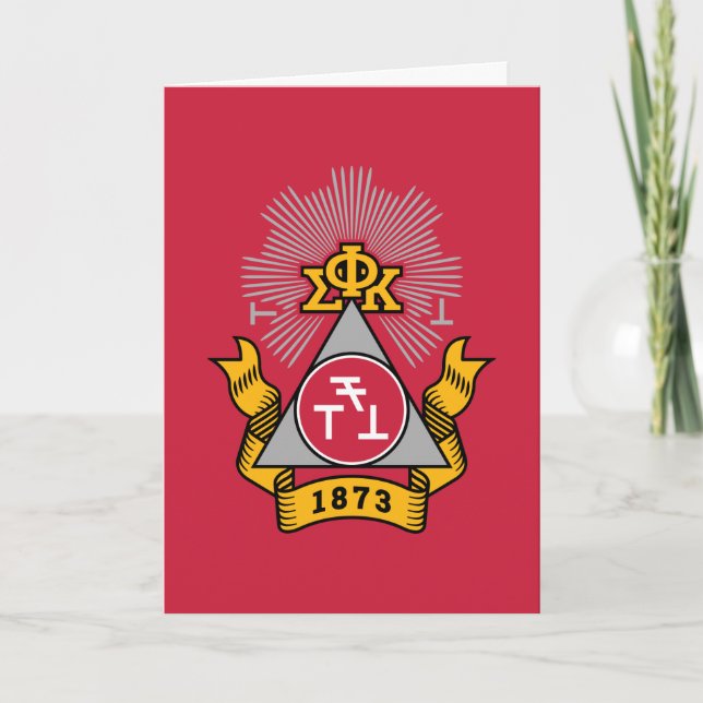 Cartão Brasão Phi Sigma Kappa (Frente)