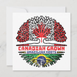 Cartão Brasil: Canadá, Canadá, Bandeira de Raízes de Árvo