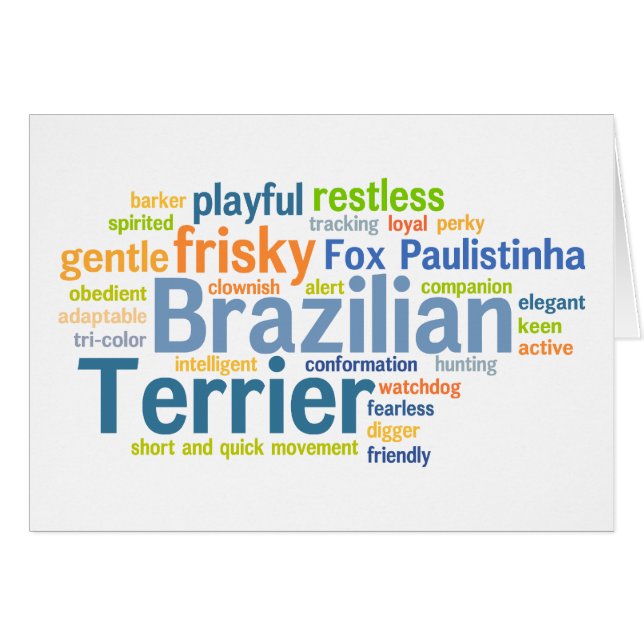 Cartão Brasileiro Terrier (Frente Horizontal)