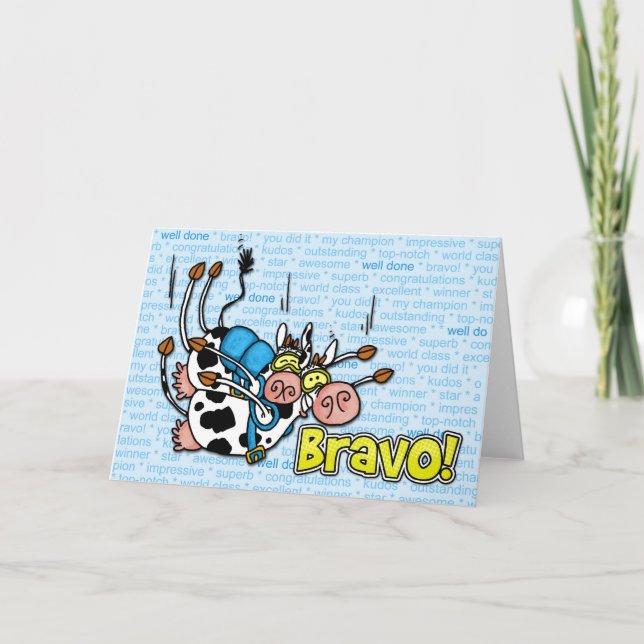 Cartão bravo - tandem skydive (Frente)