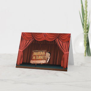 Cartão Break a Leg