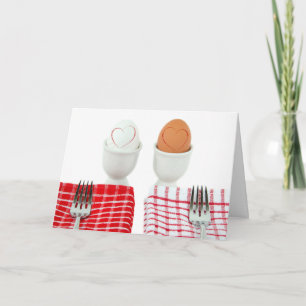 Cartão Breakfast Wedding Anniversary