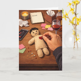 Cartão Breaking Up Is Hard To Do Ignored Voodoo Doll