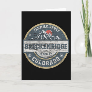 Cartão Breckenridge Colorado Tenmile Range Range Rocky Mo
