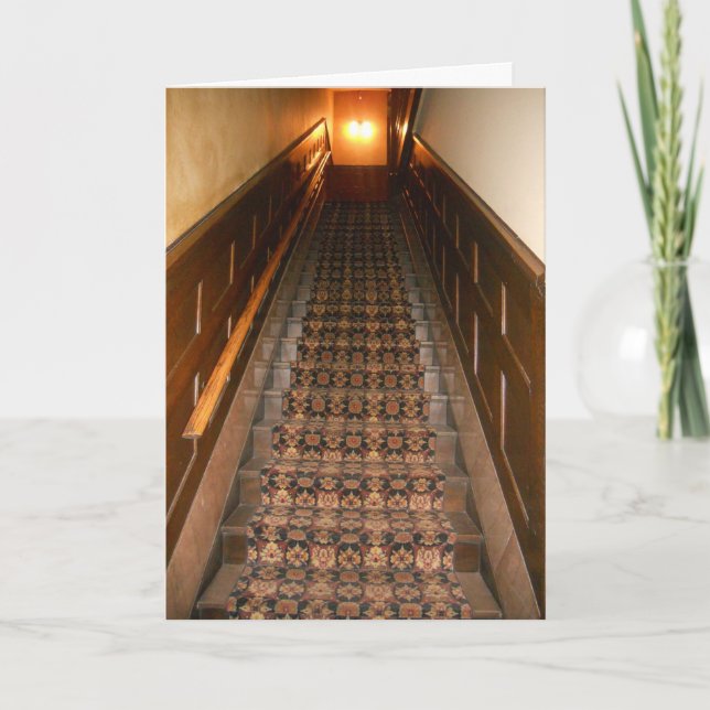 Cartão "Brewhouse Staircase" Melhorar (Frente)