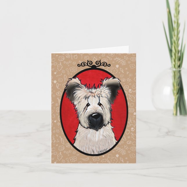 Cartão Briard KiniArt (Frente)