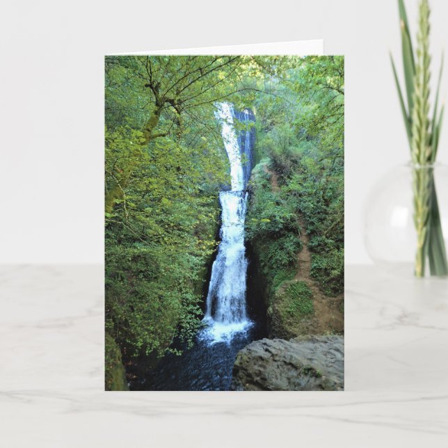 Cartão Bridal Veil Falls, Oregon (Frente)