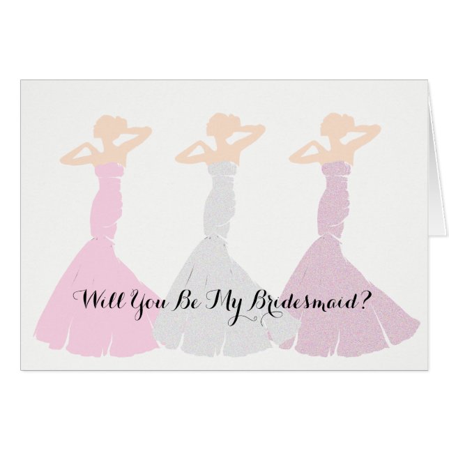 Cartão BRIDE CO Pink Seja a minha notoriedade de Bridesma (Frente horizontal)