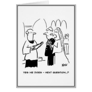 Cartão Bride Respostas, Alameda.