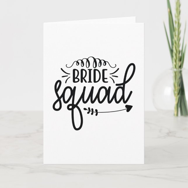 Cartão Bride squad (Frente)