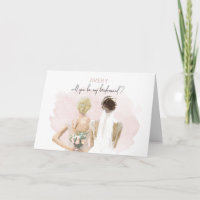 Bridesmaid - Placa de Nota de Avery
