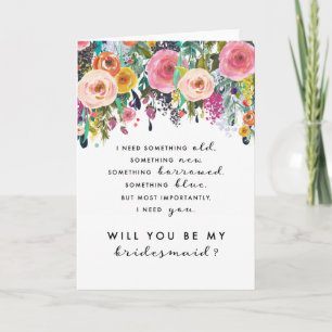 Cartão Bridesmaid Proposal Card, Ashley Collection