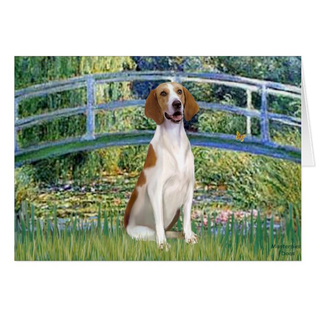 Cartão Bridge - American Foxhound (Frente Horizontal)
