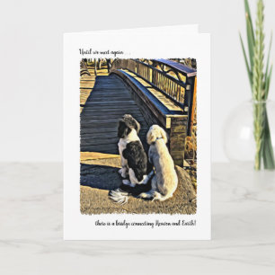 Cartão Bridge Connecting Heaven & Earth Pet Sympathy Card