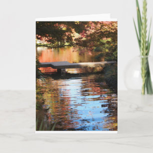 Cartão Bridge in the Garden Greeting card