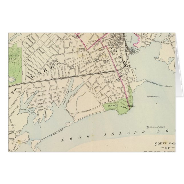 Cartão Bridgeport, sul (Frente Horizontal)