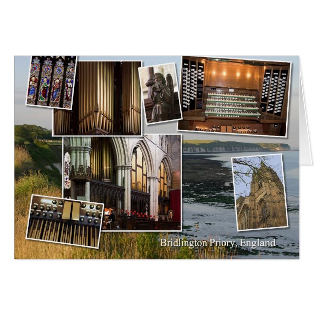 Cartão Bridlington, Inglaterra (Frente Horizontal)