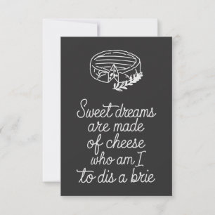 Cartão Brie Cheese Lover