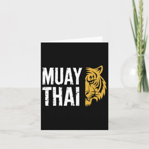 Cartão Briga de Artes Marciais Muay Thai Tiger