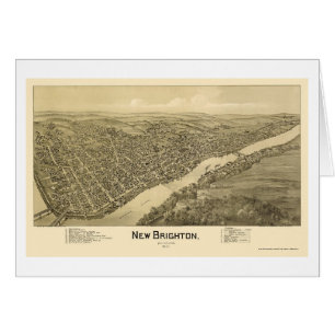 Cartão Brigghton nova, mapa panorâmico do PA - 1901