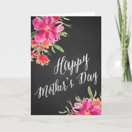 Cartão Bright Floral | Placa de dia de as mães