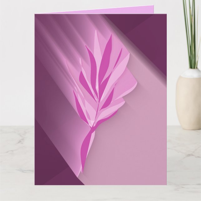 Cartão Bright flower. (Frente)