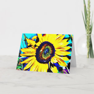 Cartão Bright Sunflower Greeting Card