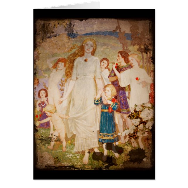 Cartão Brigid santo como noiva (Frente)