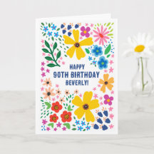 Brilhante Floral, Nome Personalizado e Idade de An