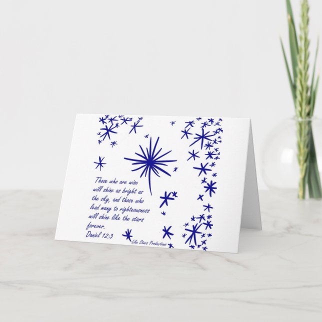 Cartão Brilhar como as estrelas (Frente)