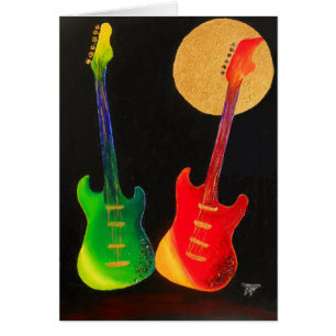 Cartão Brilho da guitarra