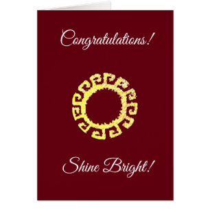 Cartão Brilho do sol na Borgonha Parabéns