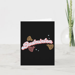 Cartão Brincadeira, Badminton E Shuttles