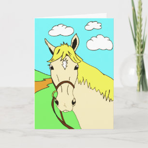 Cartão Brincadeira Cartoon Pony Birthday
