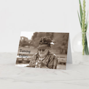 Cartão Brincadeira de aniversário virando 80 Não é tão as
