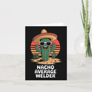 Cartão Brincadeira de Metalúrgico Mexicano Soldador Médio