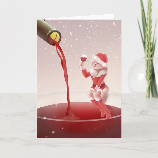 Cartão Brinde de Natal Meowy (Frente)
