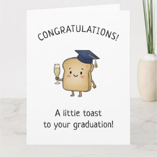 Cartão Brinde Kawaii Torrada Piada Nova Graduação Saudaçã