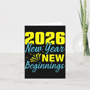 Cartão Brindemos a 2026 Feliz Ano Novo Festa Novo Começo