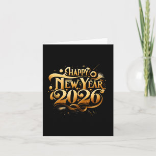 Cartão Brindes a 2026 Feliz Ano Novo Festa Premium