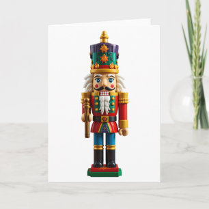 Cartão Brinquedo Colorido de Natal Soldado de Balança